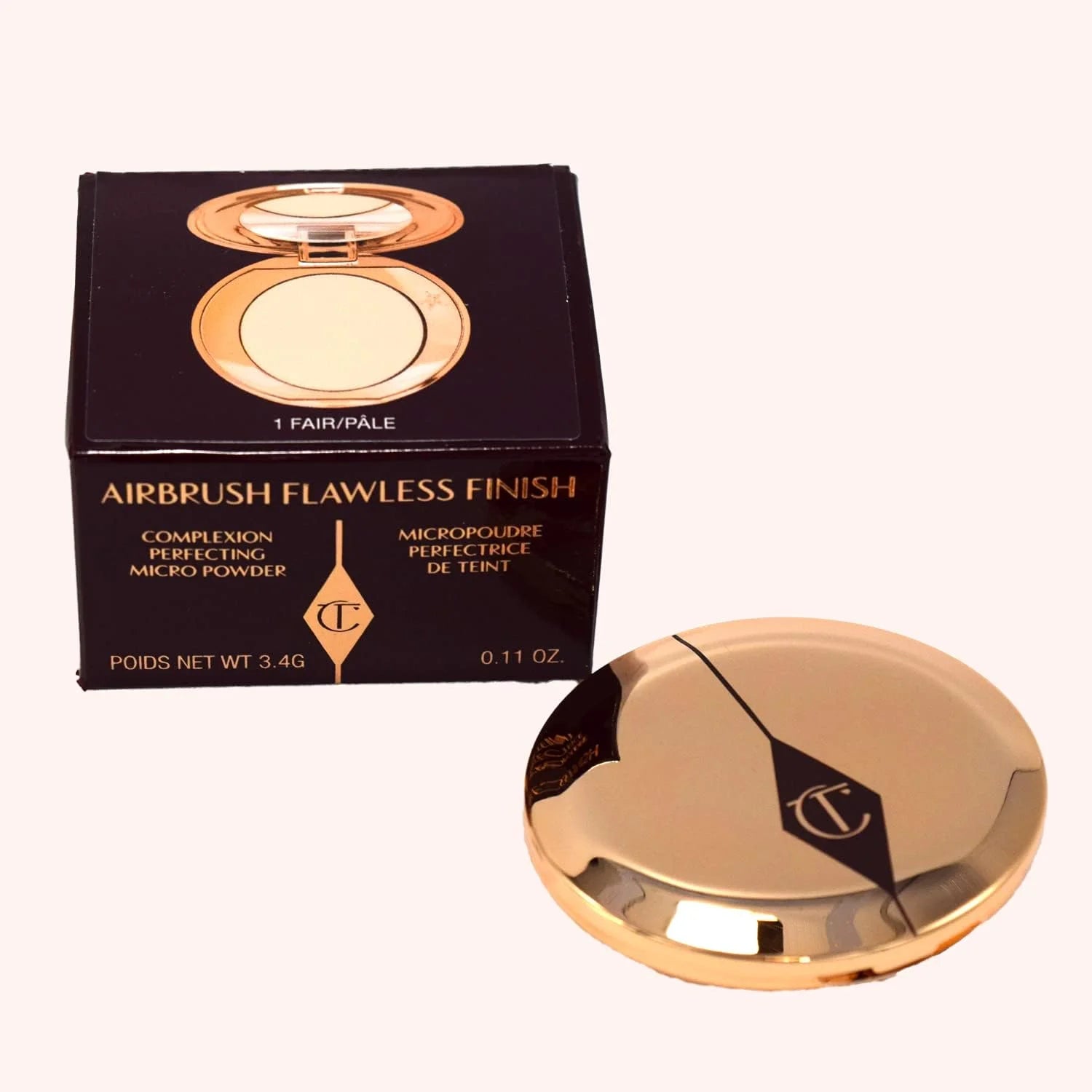 Charlotte Tilbury Mini Airbrush Flawless Finish Setting Powder- TRAVEL SIZE 4g BEAUTYiNPK