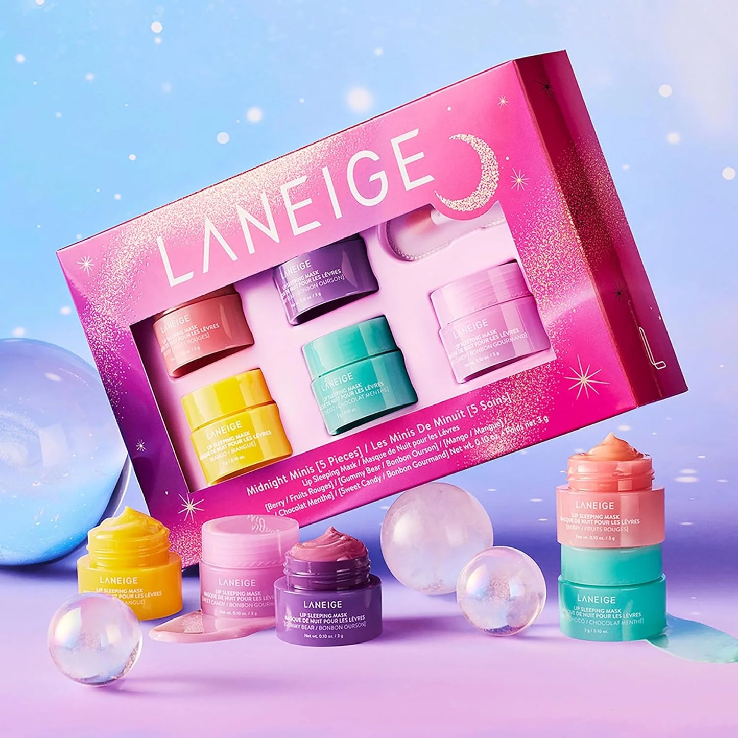 LANEIGE MIDNIGHT MINIS SET OF 5 BEAUTYiNPK